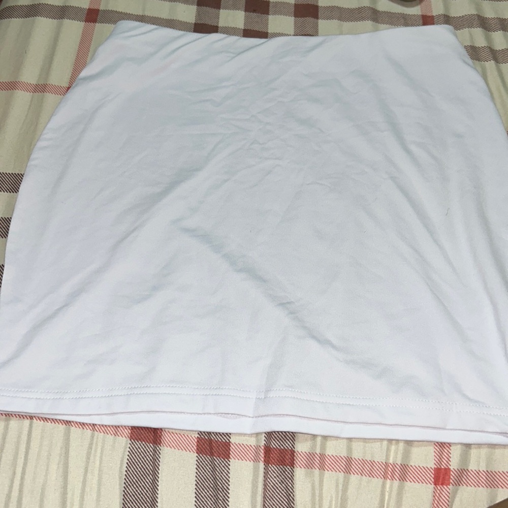 plain white mini shirt